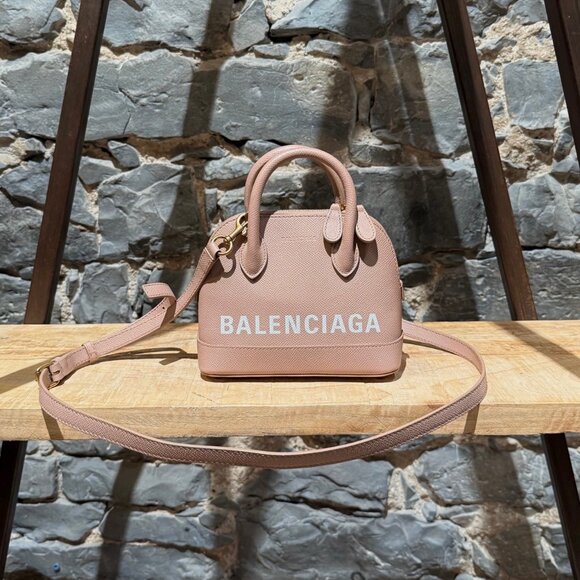 Balenciaga Dusty Pink Leather XXS Ville Handbag - Picture 2 of 16